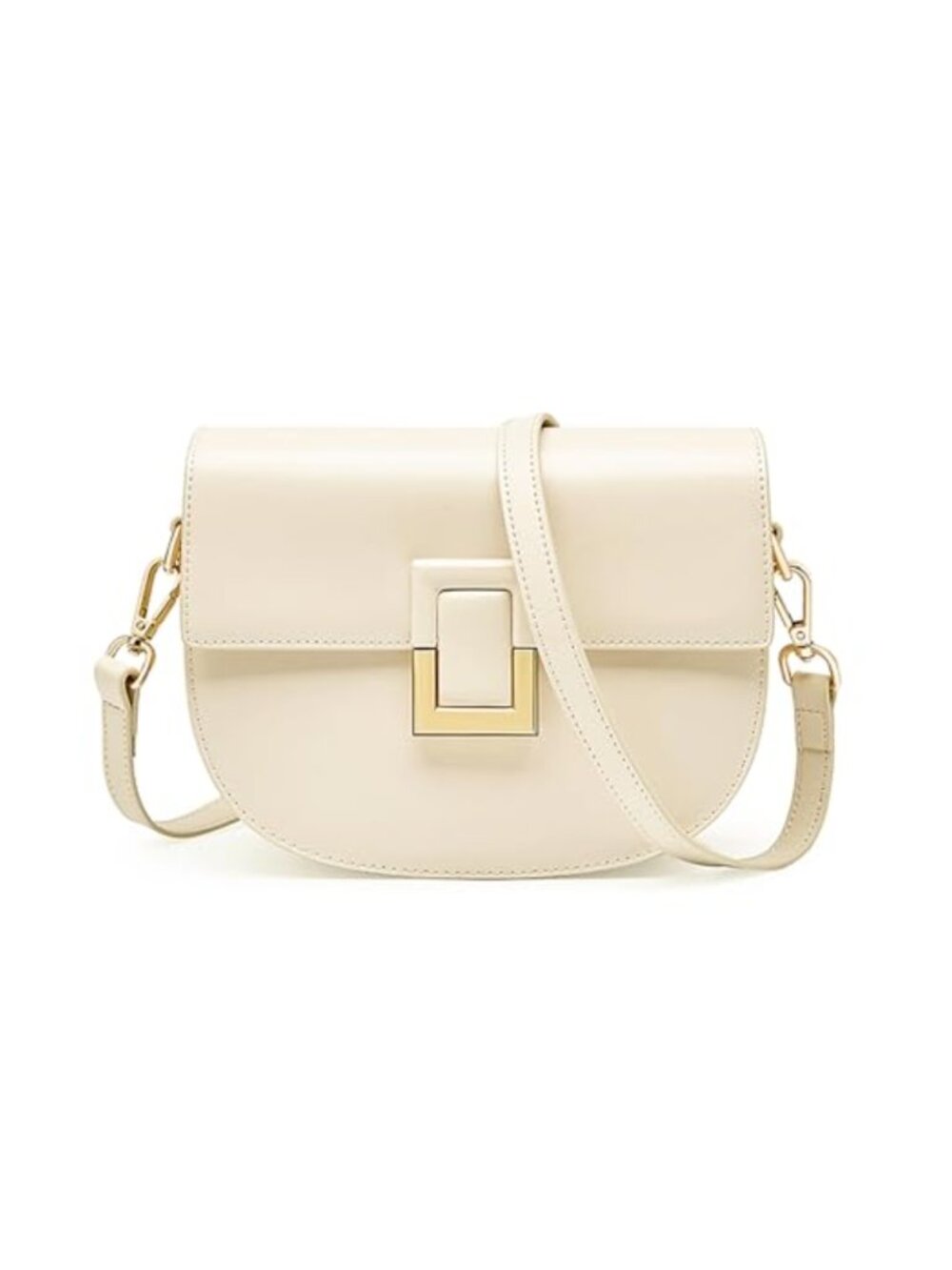 Genuine Leather Crossbody Shoulder Bag Magnetic Closure Large Capacity Women